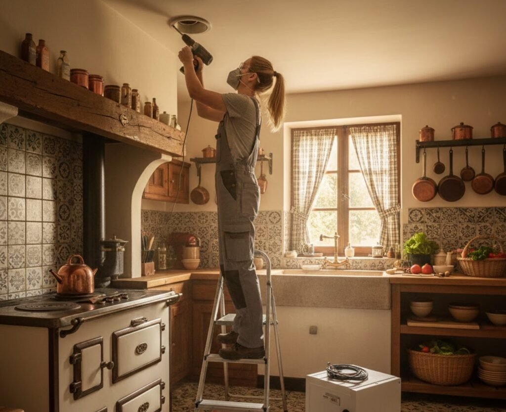 installation d'une VMC dans la cuisine