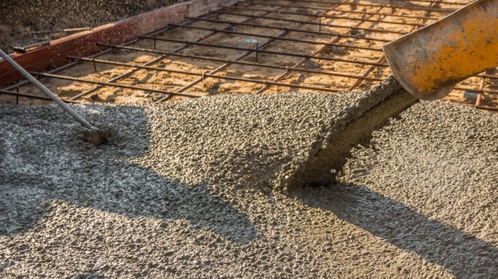 coulage d'une dalle de béton armé