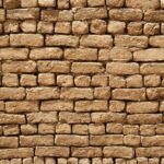 mur de brique traditionnel en terre crue