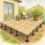 Terrasse en carrelage ou dalles sur plots : quels sont les inconvénients et avantages ?
