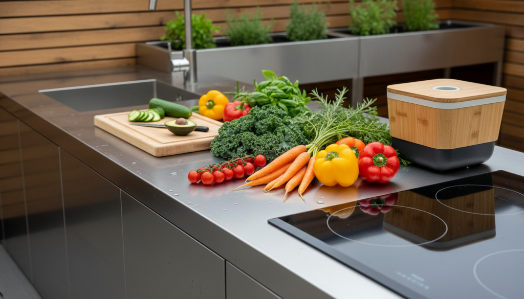 découvrez comment une cuisine d'été extérieure couverte peut transformer vos vacances à la maison en moments conviviaux et relaxants.