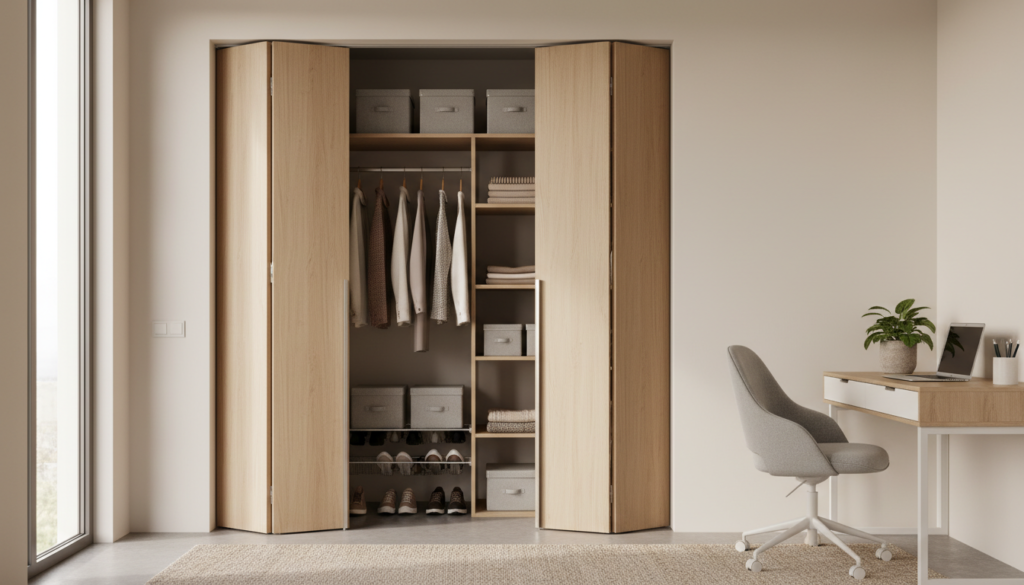 découvrez comment la porte placard pliante peut optimiser l'espace de votre intérieur tout en apportant fonctionnalité et esthétisme. idéale pour les petits espaces, elle combine praticité et gain de place.