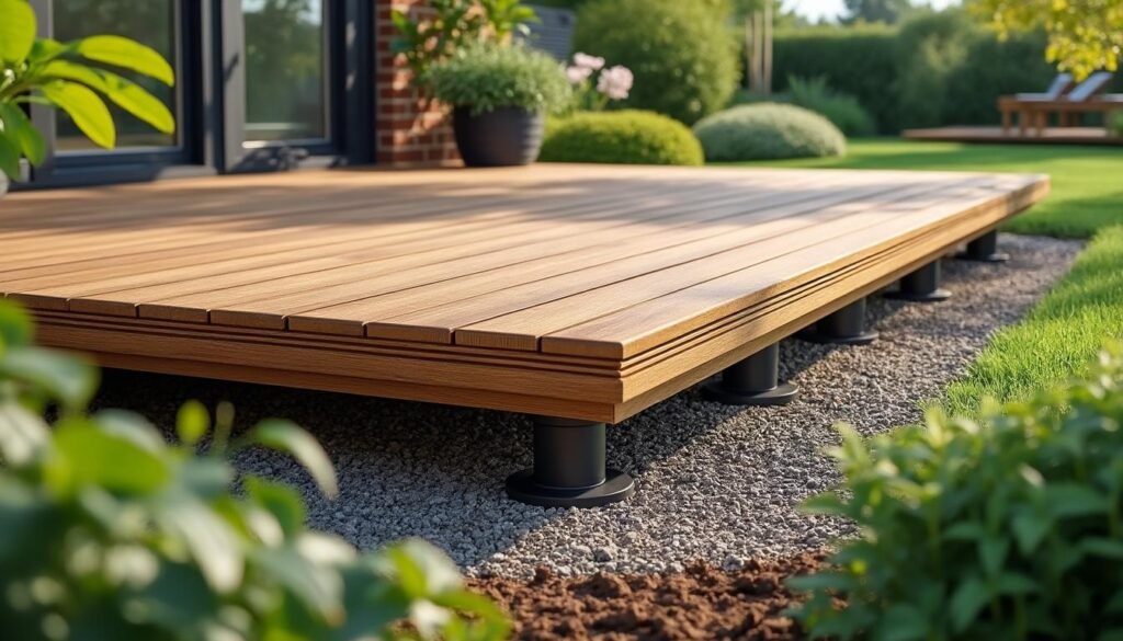 découvrez les nombreux avantages d'une terrasse sur plots : facilité d'installation, adaptabilité au terrain, drainage optimal, et esthétique personnalisable pour votre espace extérieur.