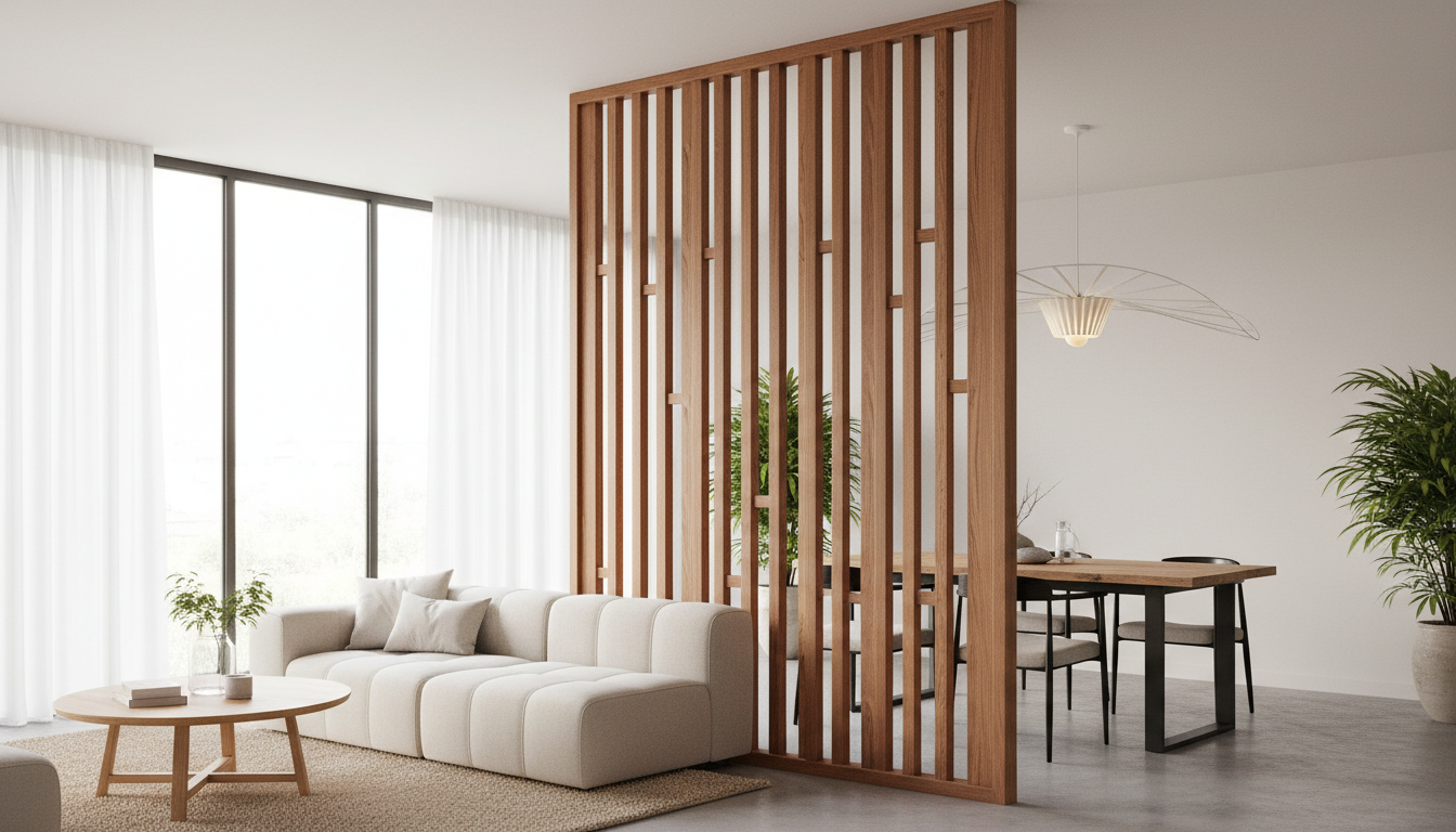 découvrez comment un claustra bois intérieur peut parfaitement délimiter vos espaces tout en apportant une touche esthétique et chaleureuse à votre décoration.